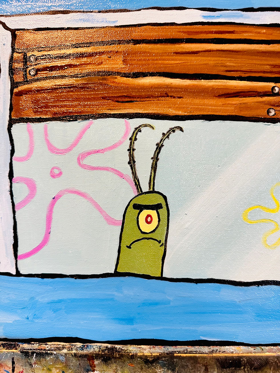 Miniatura: Plankton Lurking, Original Painting