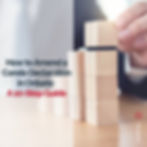 Hand stacking wooden blocks, text reads "How to Amend a Condo Declaration in Ontario: A 10-Step Guide." Bright setting, calm, instructional mood.