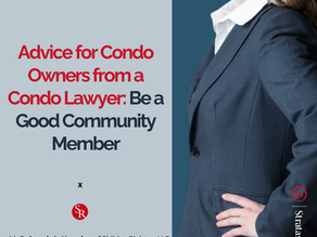 Advice for Condo Owners from a Condo Lawyer: Be a Good Community Member