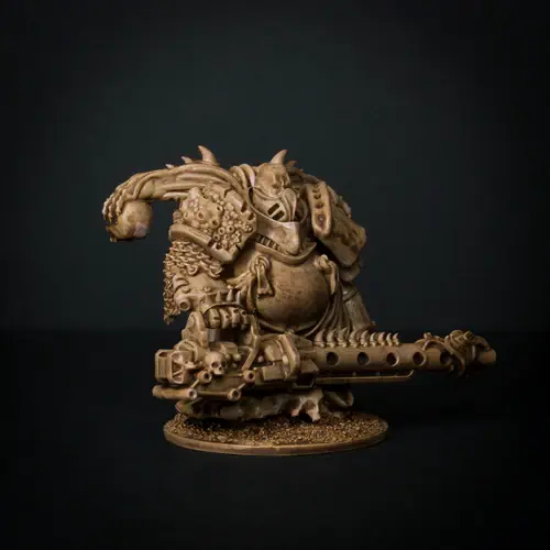 Thumbnail: Knucklebones Miniatures Chaos Heavy Weapon Warlord X1 28mm