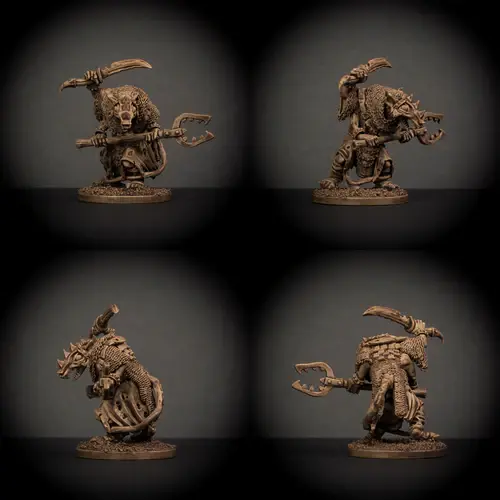 Thumbnail: Knucklebones Miniatures Ratman Champion X1 28mm