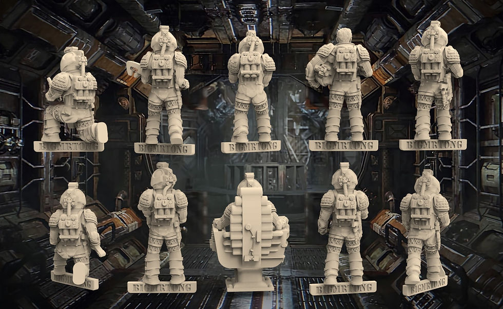 Thumbnail: BMT Alien Astronauts set 2 X10 28mm