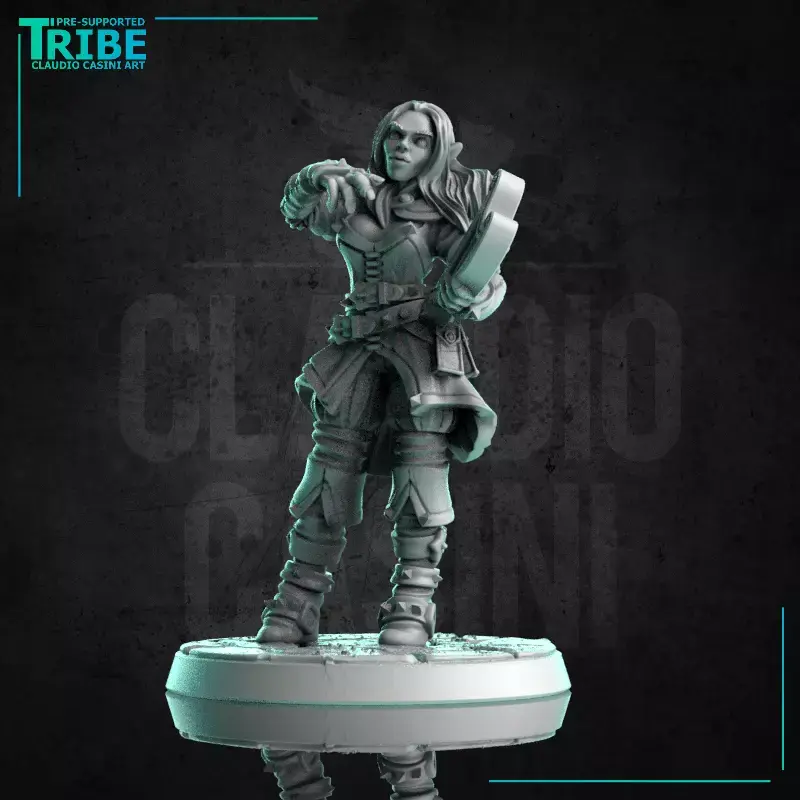 Thumbnail: Claudio Casini Art Female Musician Bard 5 Races