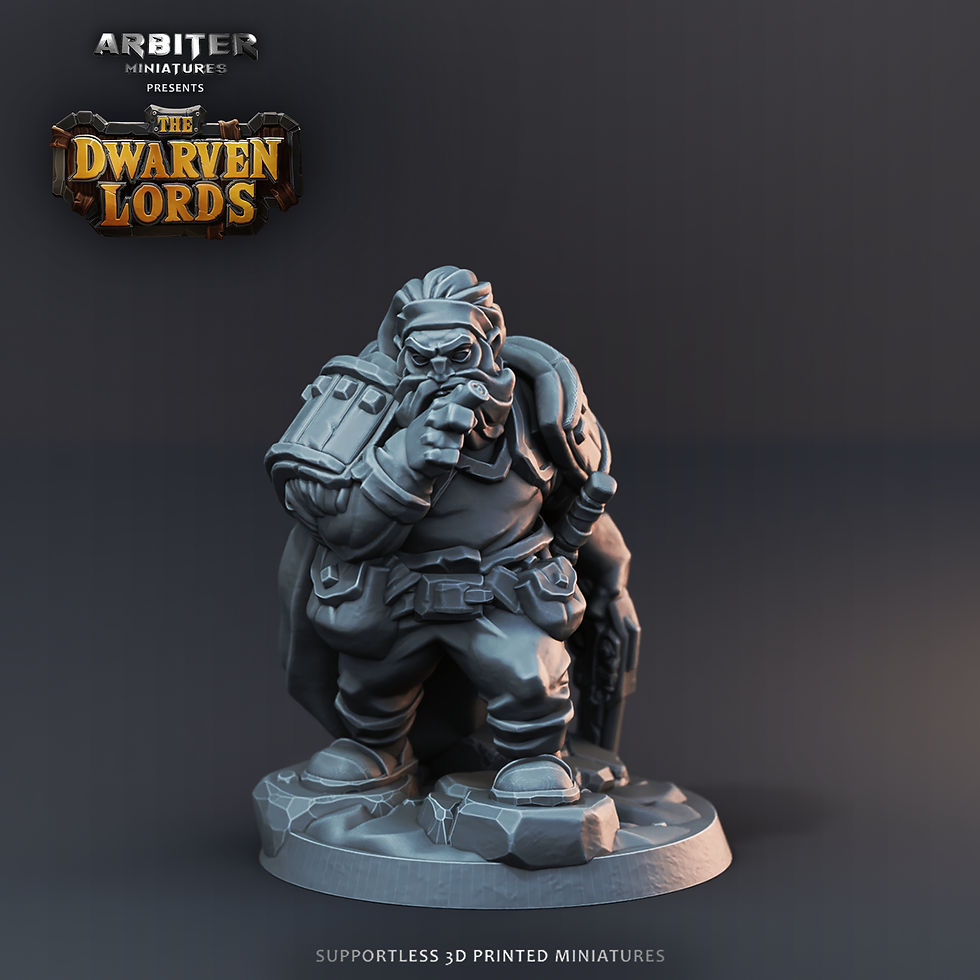 Thumbnail: Arbiter miniatures Dwarven Lords Set of 6 Dwarf Riflemen