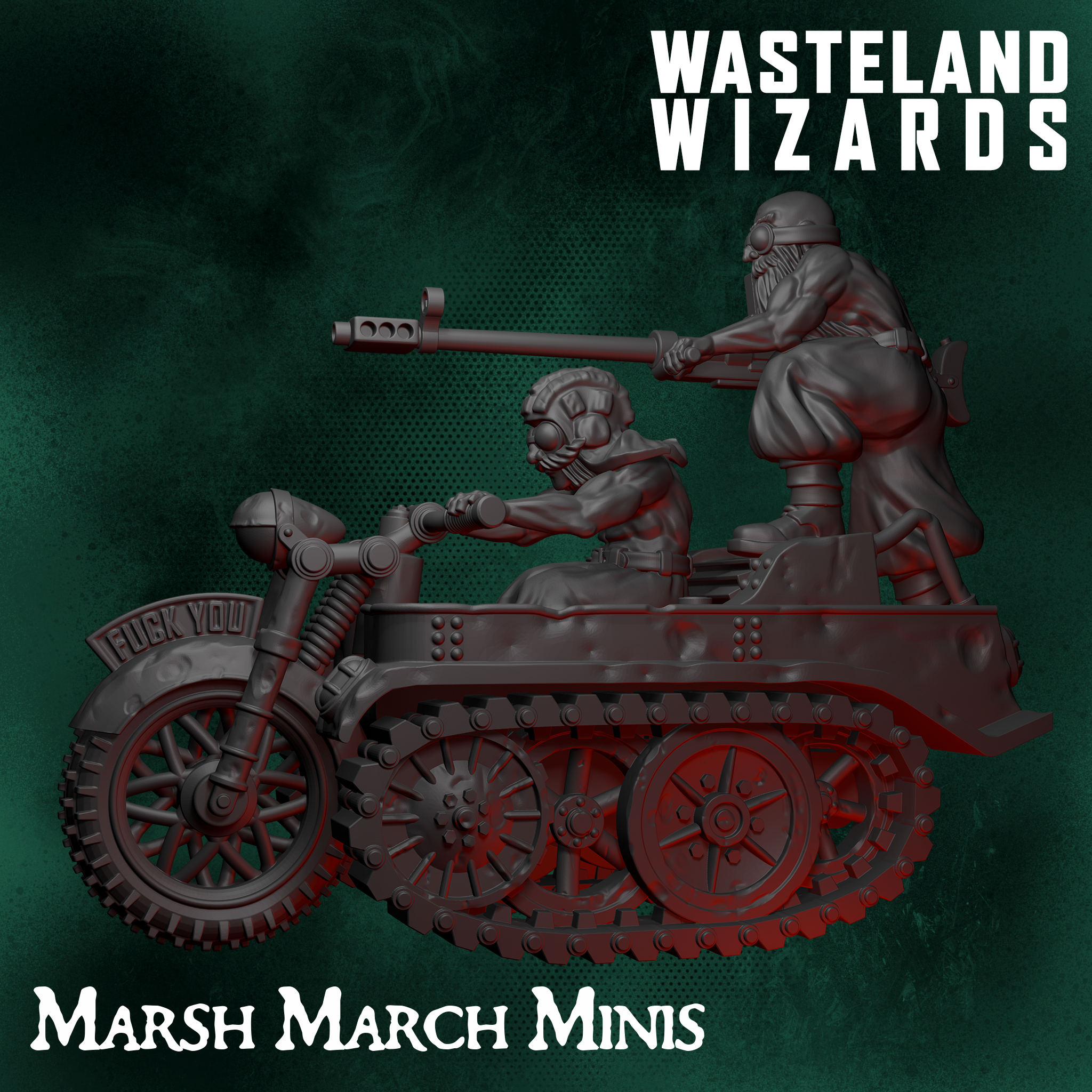 Marsh March Minis Wasteland Wizards, The Dragon X1 32mm