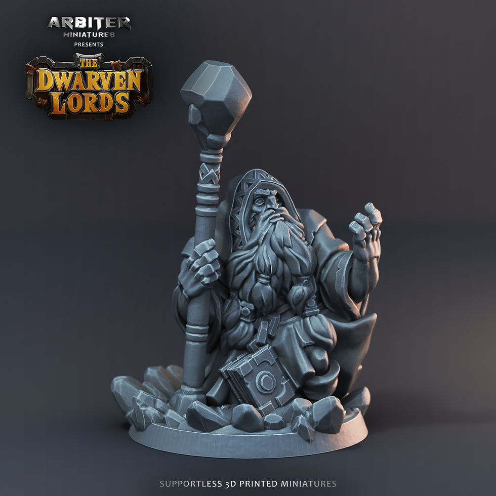 Arcane Male Dwarf Arbiter Miniatures Dwarven Lords Collection 28mm