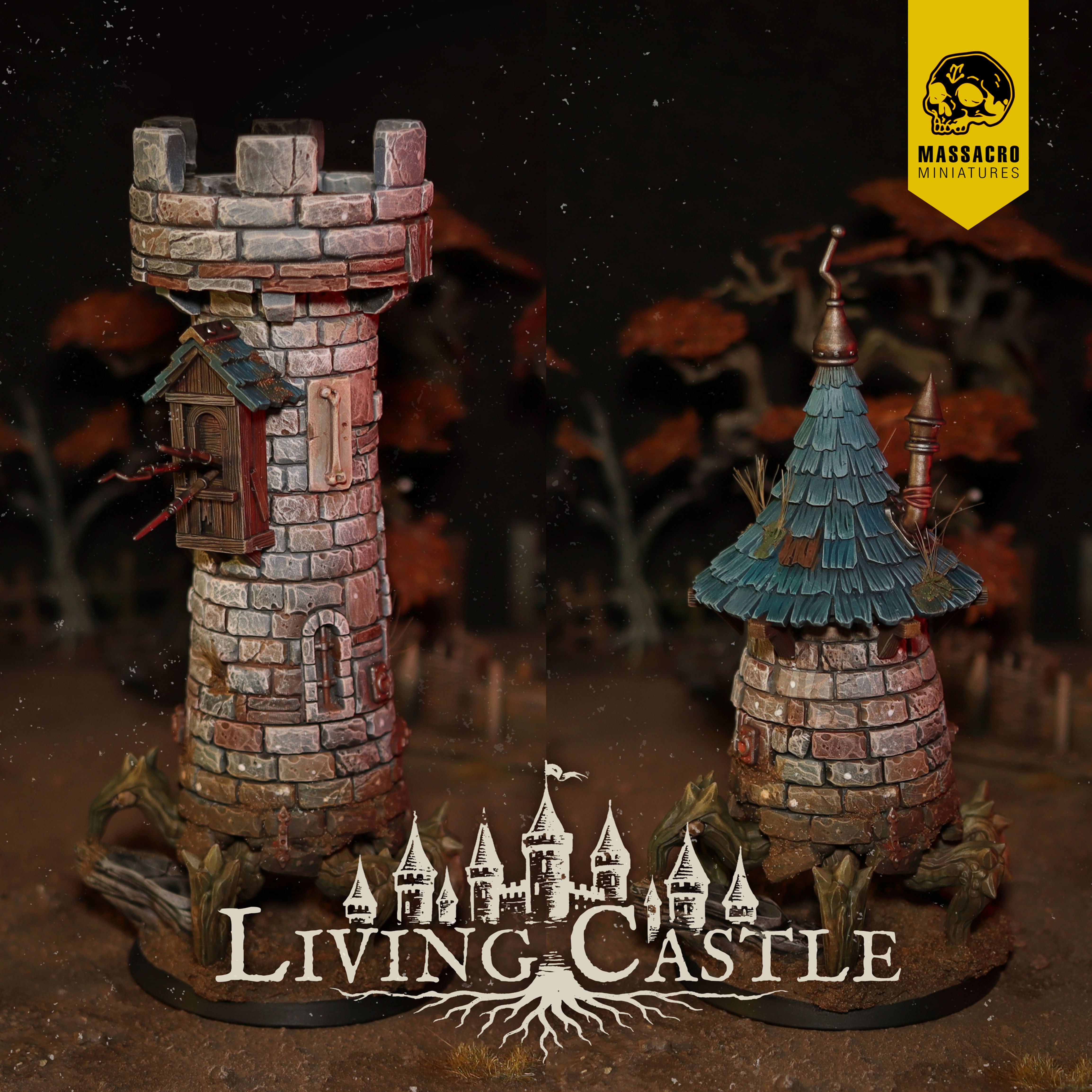 Massacro Miniatures Living Castle - The Tower X1 28mm