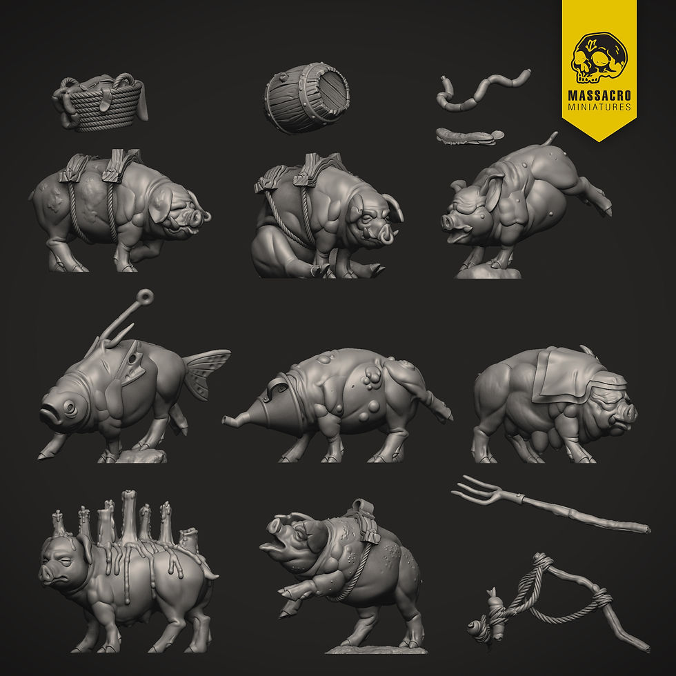 Thumbnail: Massacro Miniatures The Screeching Charge - Infantry X8 28mm