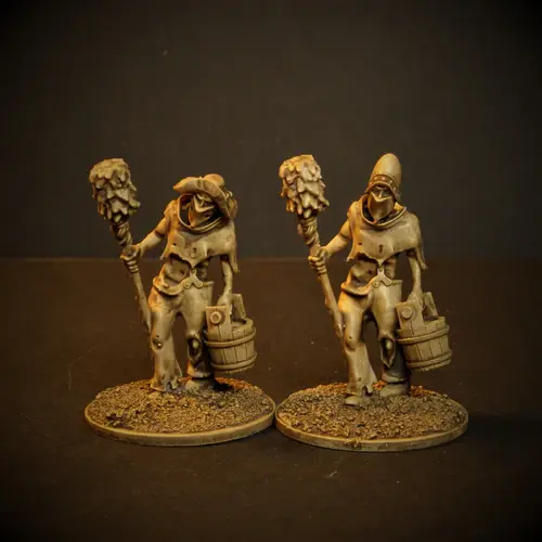 Thumbnail: Knucklebones Miniatures Crew for Tatty Mortar / Cannon 28mm