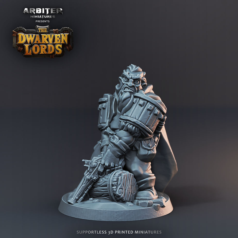 Thumbnail: Arbiter miniatures Dwarven Lords Set of 6 Dwarf Riflemen