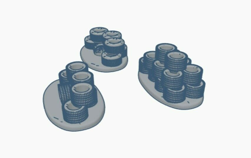 Thumbnail: Gaslands Refuelled Tyres Stack x6 Scatter Terrain Dark future Autokill