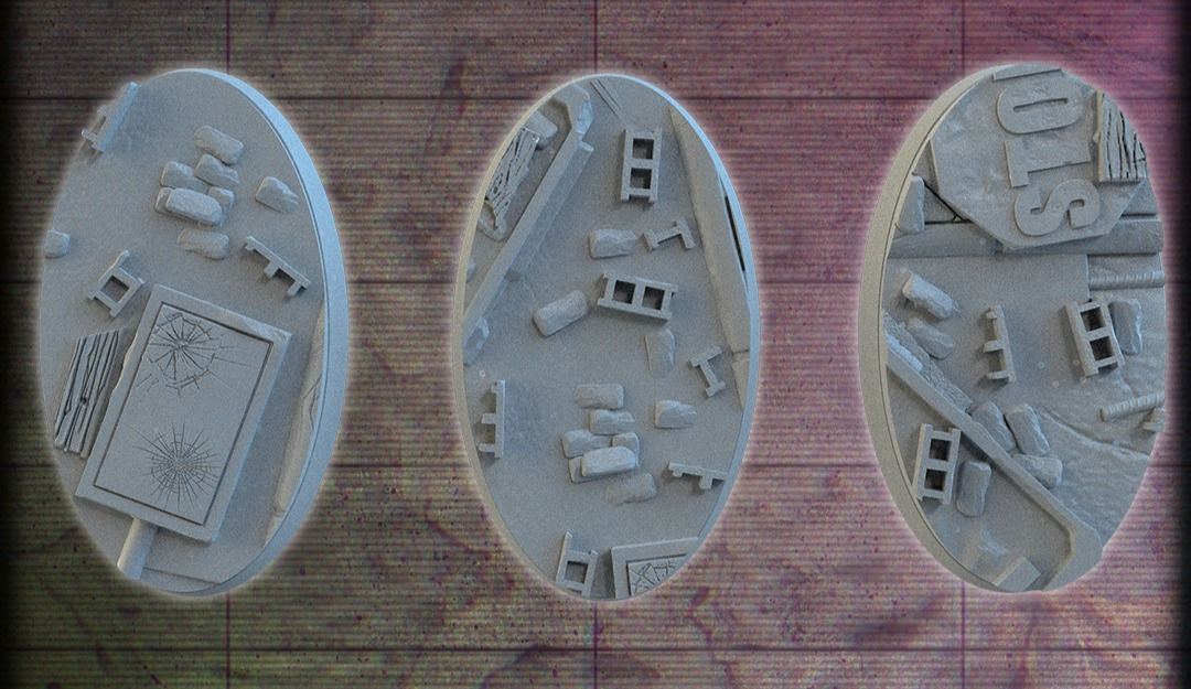 Urban apocalypse 60mm oval bases