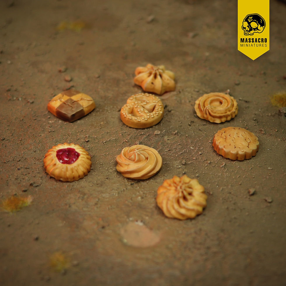 Thumbnail: Massacro Miniatures Brewed for War eapot Objective + Cookie markers  28mm
