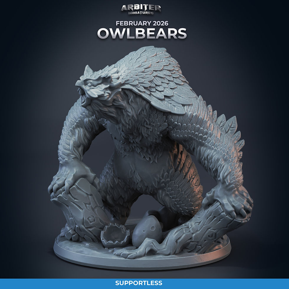 Thumbnail: Arbiter Miniatures Owlbear Set 1 P1 28mm