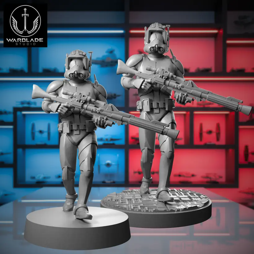 Star Wars Commander Cody 40mm 1/46mm With Base