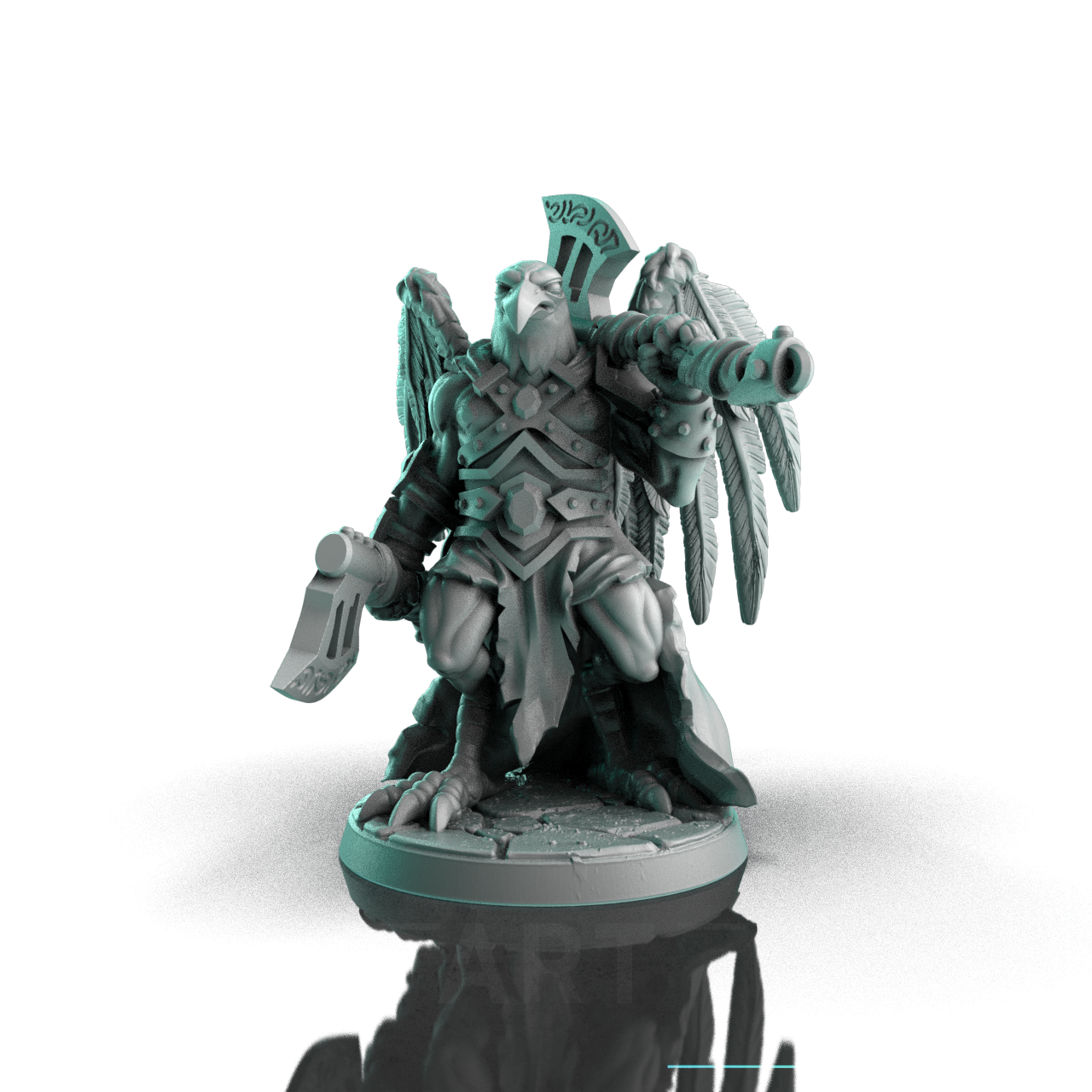 Claudio Casini bird folk barbarian warrior 28mm