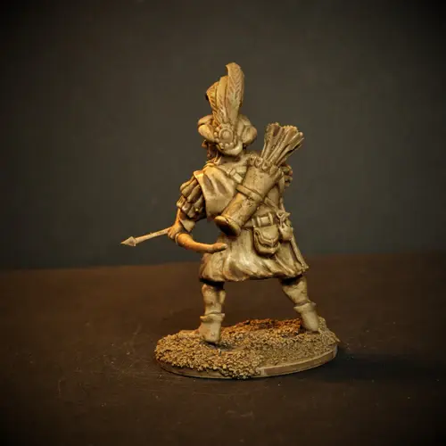 Thumbnail: Knucklebones Miniatures Trio of Flamboyant Archers 28mm