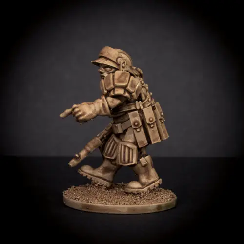 Thumbnail: Knucklebones Miniatures Citizen Defence Group - Trooper 4 X1 28mm
