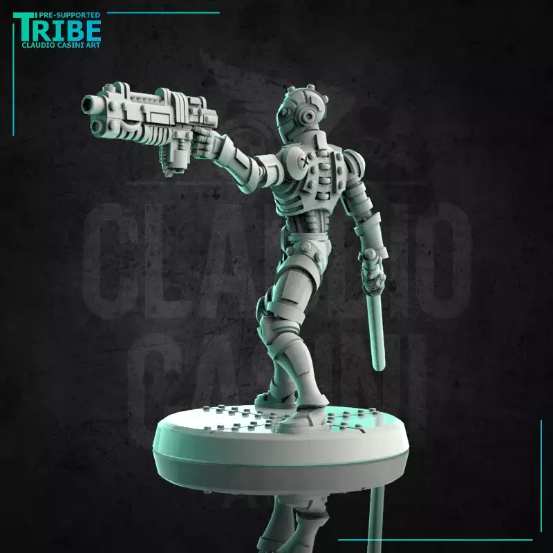 Thumbnail: Claudio Casini Art sci-fi Android Robot