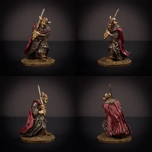 Thumbnail: Knucklebones Miniatures Undead Champion Krell X1 28mm