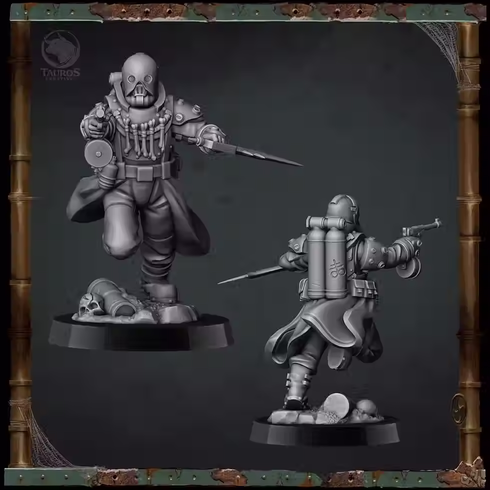 Thumbnail: Tauros Creative Grim Dark, Naval Troopers set 32mm