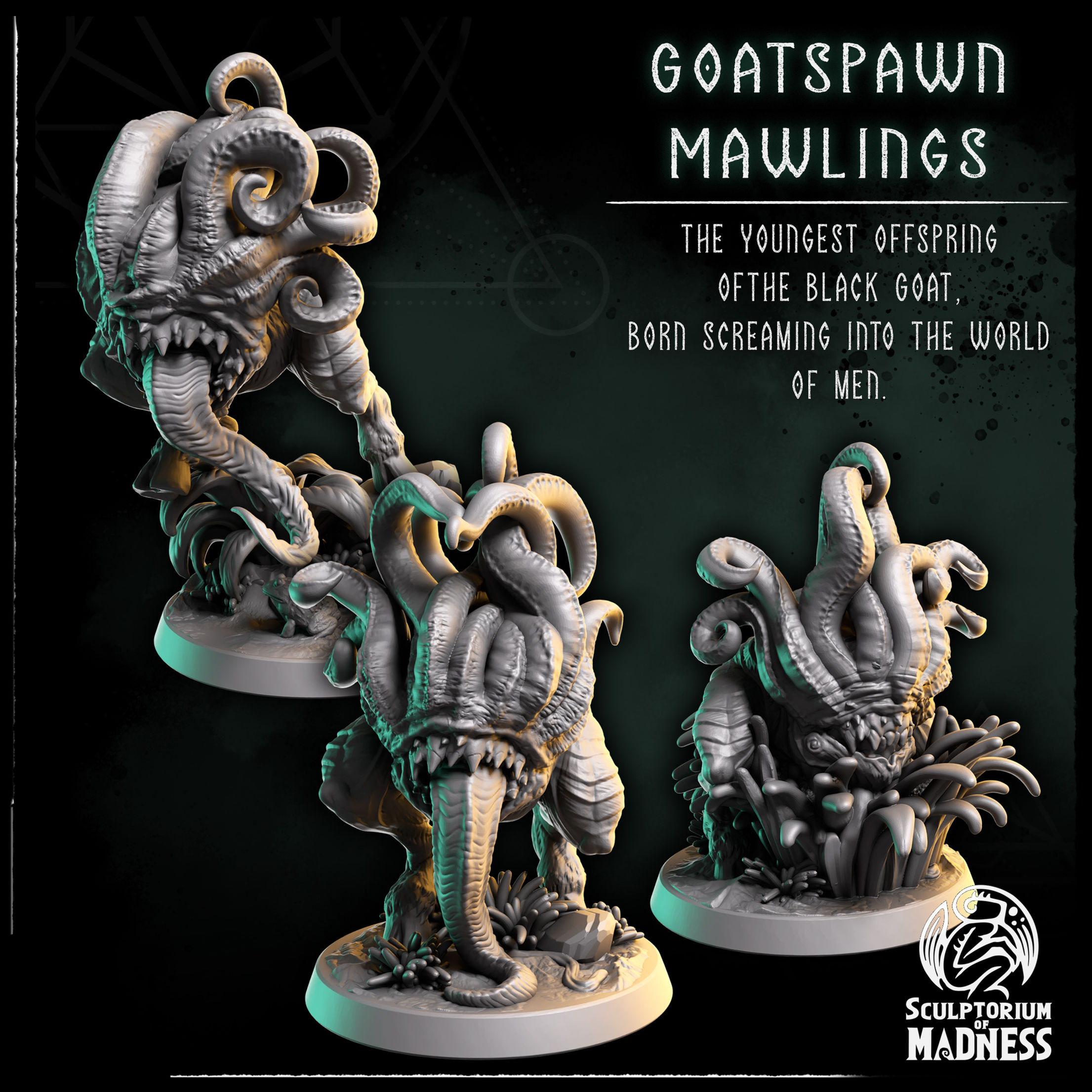 Sculptorium of Madness Goat Spawns X3 32mm