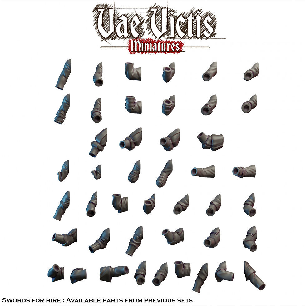 Thumbnail: Vae Victis Miniatures Modular Swords for hire Vol.3 X10 28mm