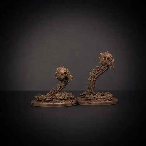 Thumbnail: Knucklebones Miniatures Skull Serpents X2 28mm