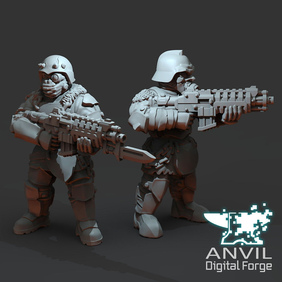 Thumbnail: Anvil Digital Forge Armoured Renegades Infantry X6 28mm