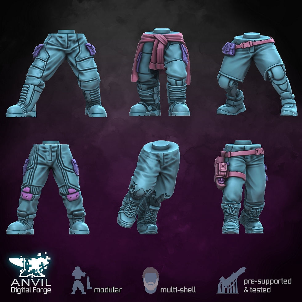Thumbnail: Anvil Digital Forge Cyberpunk Cyberpsychos X12 28mm