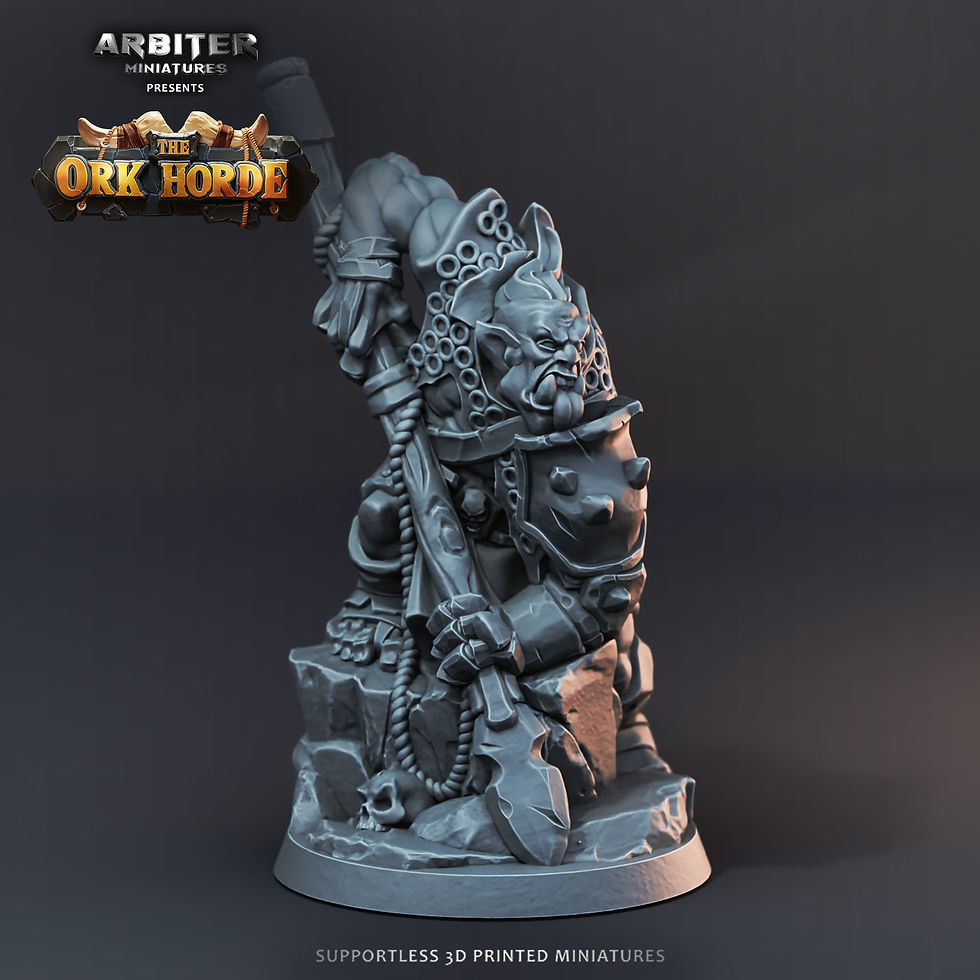 Thumbnail: Set of 3 Ork Impalers Arbiter Miniatures Ork Horde 28mm