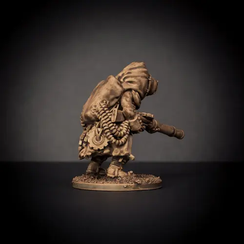 Thumbnail: Knucklebones Miniatures Underminer with Lewis Gun X1 28mm