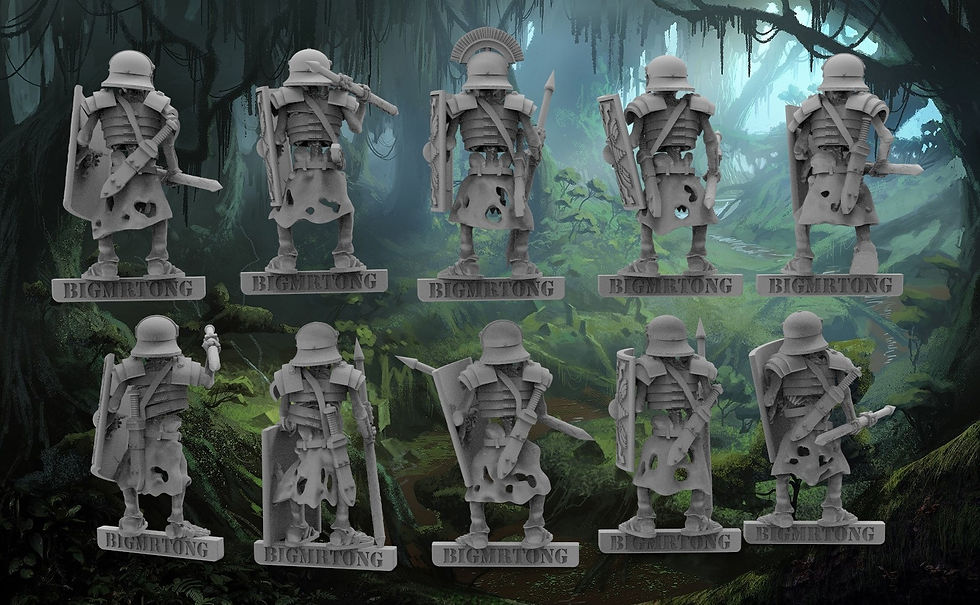 Thumbnail: Undead Roman Skeletons with Pilum x10 28mm