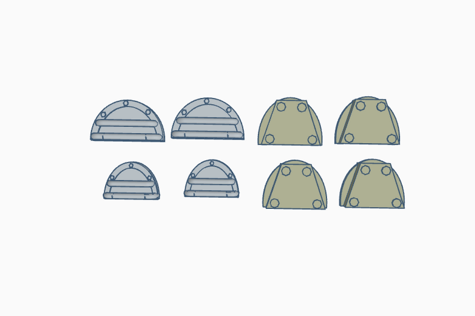 Thumbnail: Gaslands Refuelled Wasteland Armour Plate set 2 Dark Future 20mm