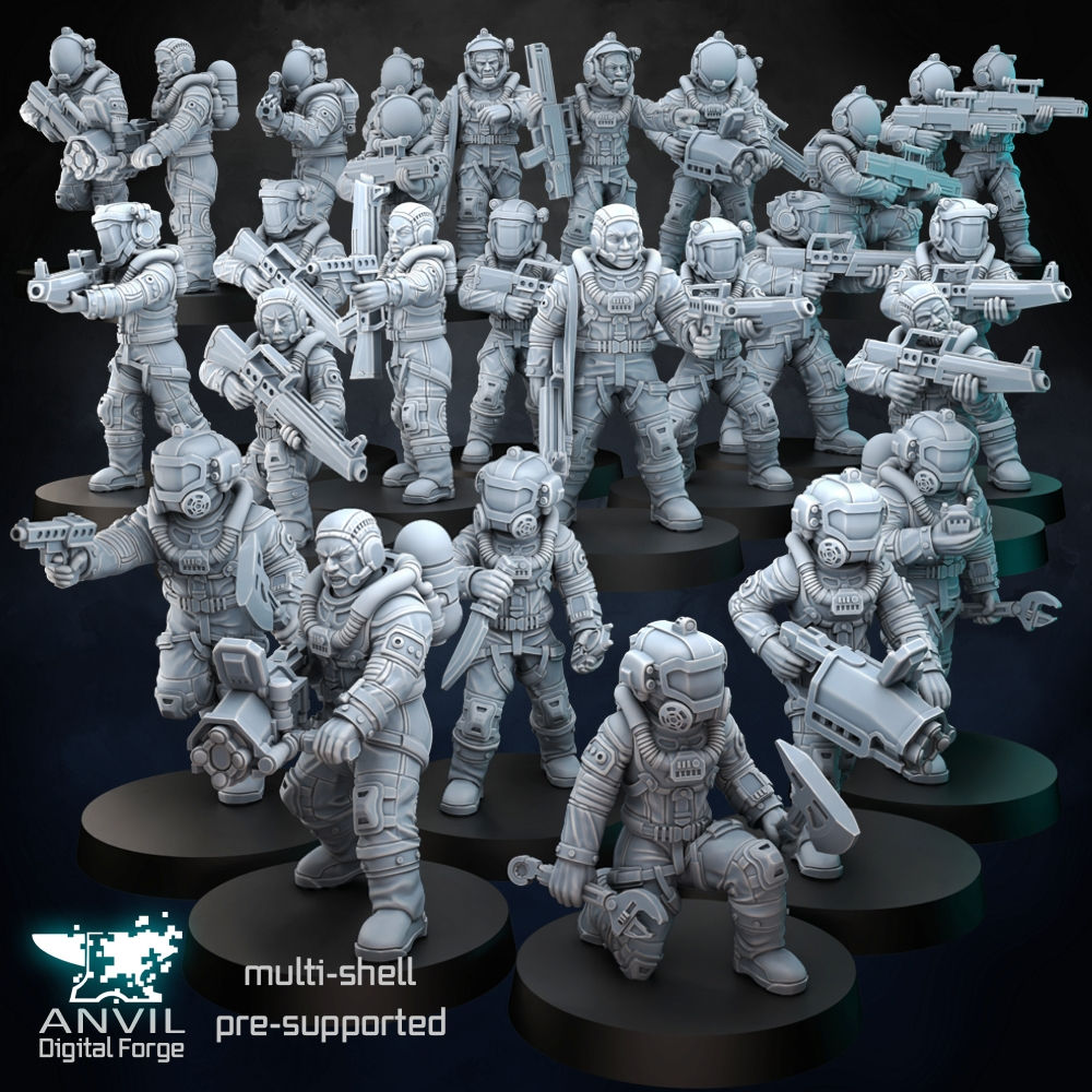 Anvil Digital Forge NASA-Punk Astronauts X12 28mm