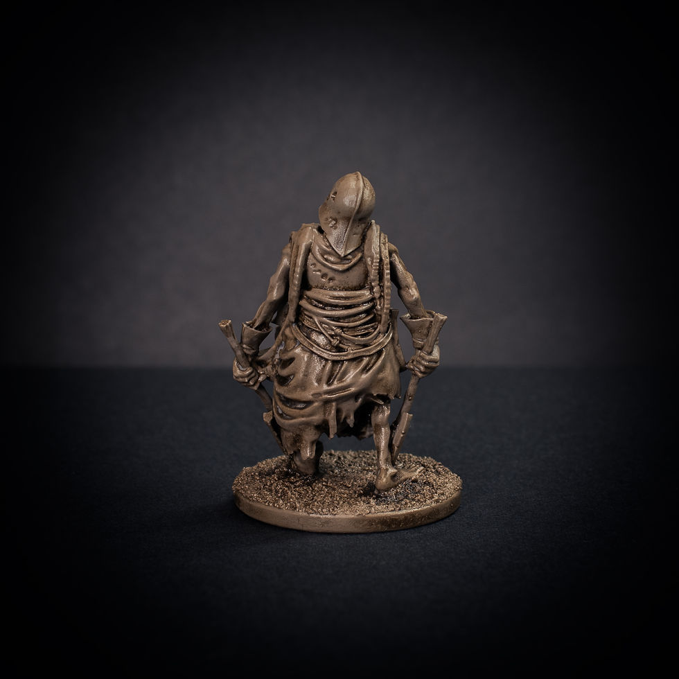 Thumbnail: Knucklebones Miniatures Undead Dual Wielding Axes X1 32mm