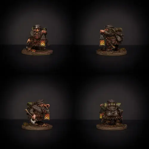 Thumbnail: Knucklebones Miniatures Jannick Lightgaard Dwarf Adventurer X1 28mm