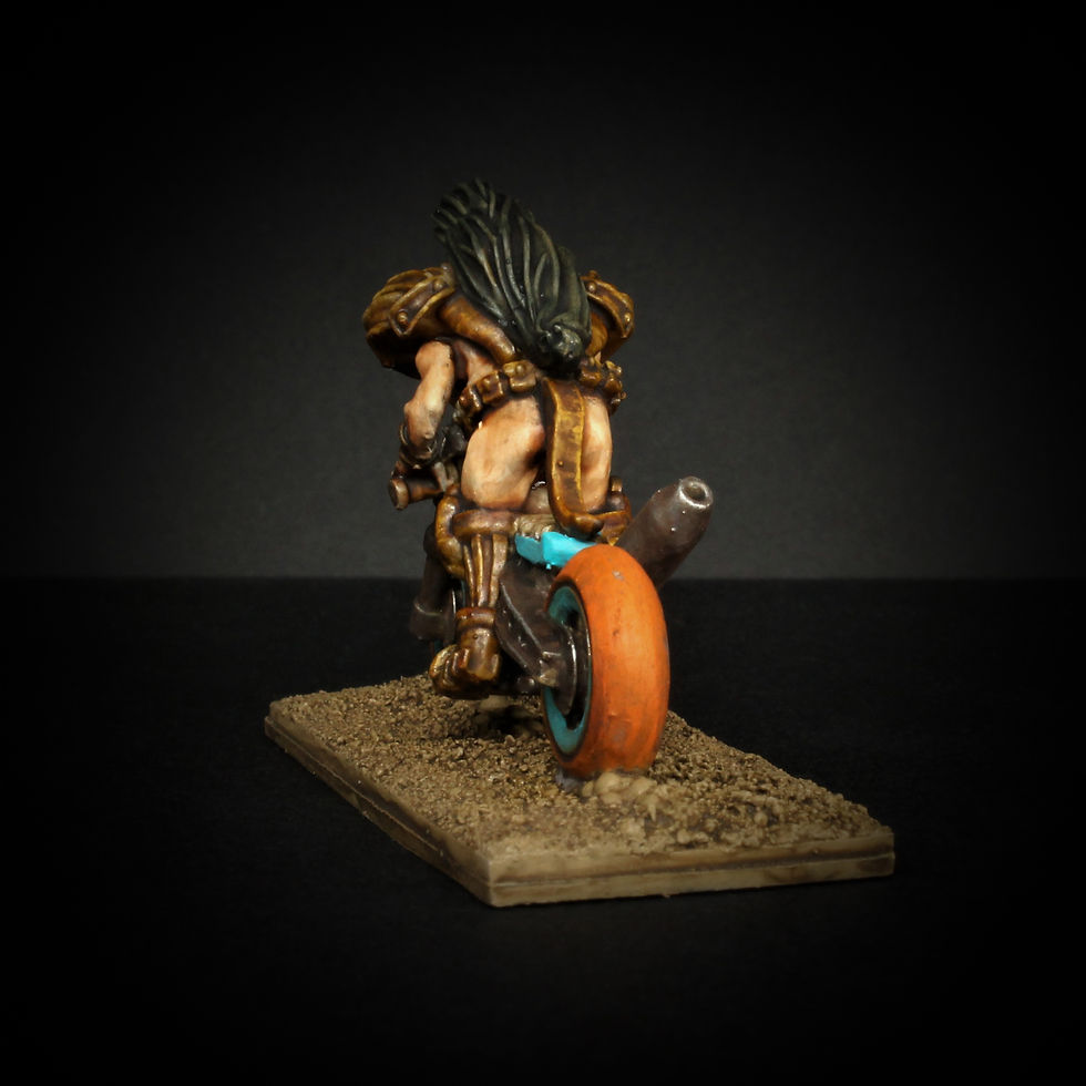 Thumbnail: Knucklebones Miniatures Gaslands biker No2 20mm