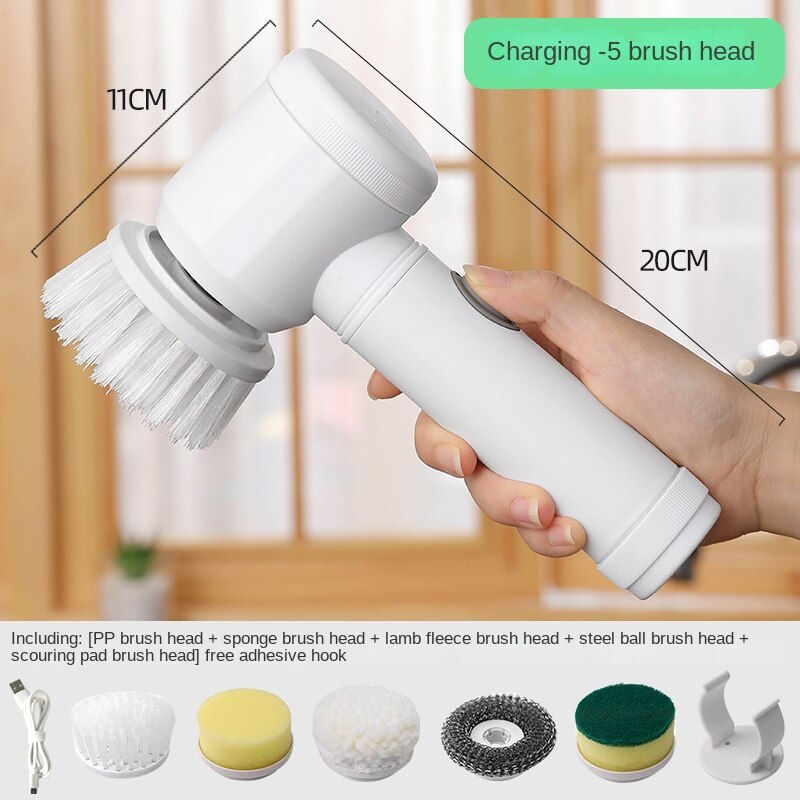 Multi-functional Electric Cleaning Brush for Kitchen and Bathroom - Wireless Han