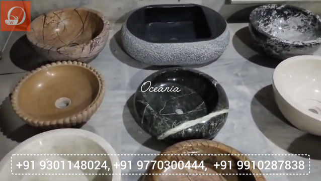 Thumbnail: Yellow Natural Stone Washbasin Sink