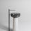 थंबनेल: White Marble Pedestal For Bathroom Sink, Only Marble Pedestal Without Sink