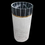 Thumbnail: Black & White Luxury Marble Pedestal Washbasin Sink With Brass Inlay