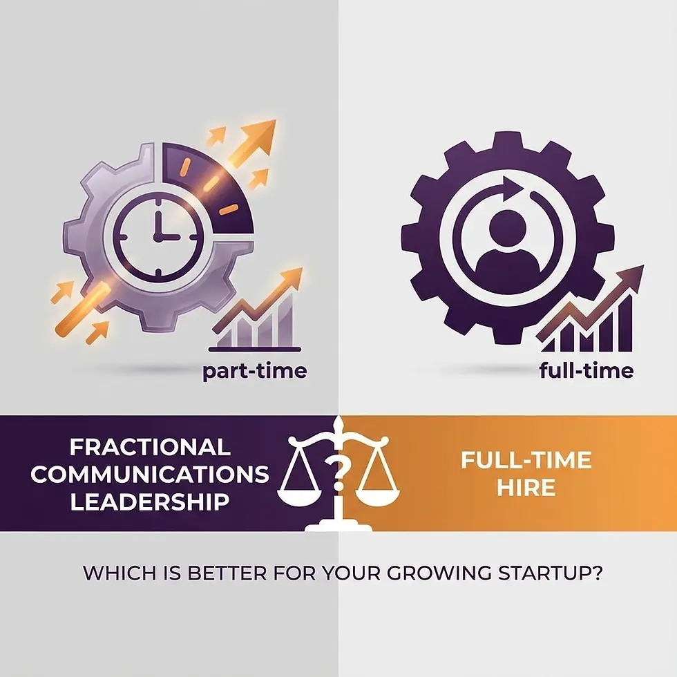 Fractional Communications Leadership vs. Full-Time Hire: Which Is Better for Your Growing Startup?