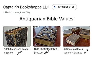 Captain's Log: Antiquarian Bibles