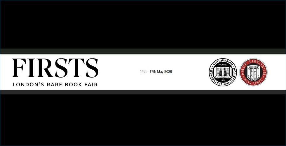 Firsts London Rare Book Fair (May 14-17, 2026)