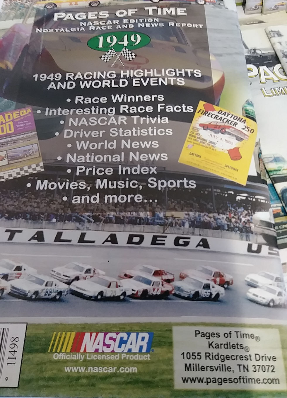Thumbnail: NASCAR Pages of Time Limited Collectors' Edition 1949-1998