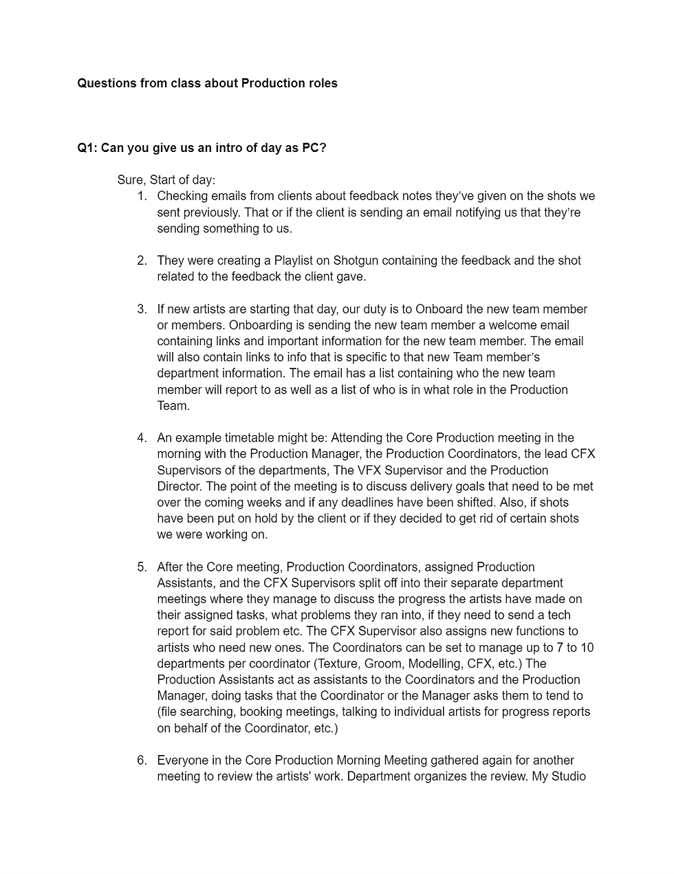 question answers 01