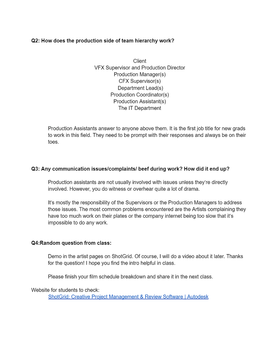 question answers 03