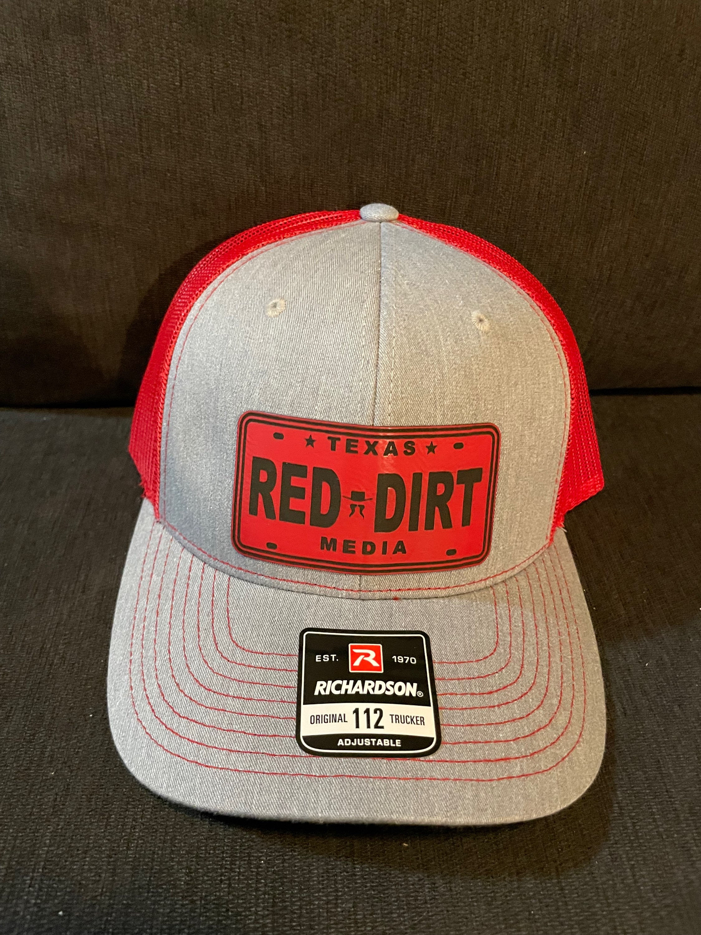 Gray & Red Red Patch Hat