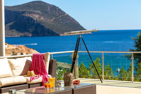 The Boat House outdoor seating  Best villa in Kalkan